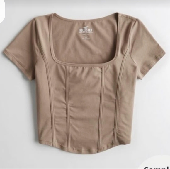 Corset Crop Tee - Picture 1 of 4